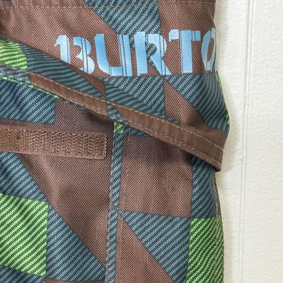 Burton DryRide Poacher Snowbaord Ski Pants Brown Green Checkered Size Small - Picture 5 of 7